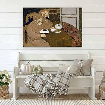 Amazon.co.jp: コーヒーを飲む女性のポスター 1893 年にエドゥ